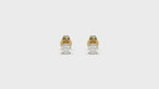 4 Prong Basket Stud Earrings in 18K Yellow Gold - 18K Yellow Gold - 0.25ct -