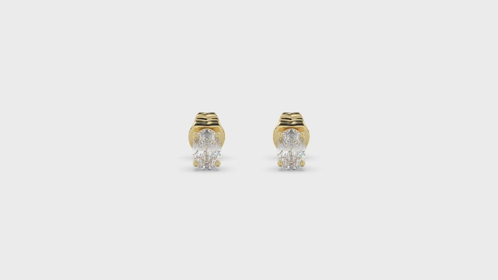 Élan Oval Diamond Studs