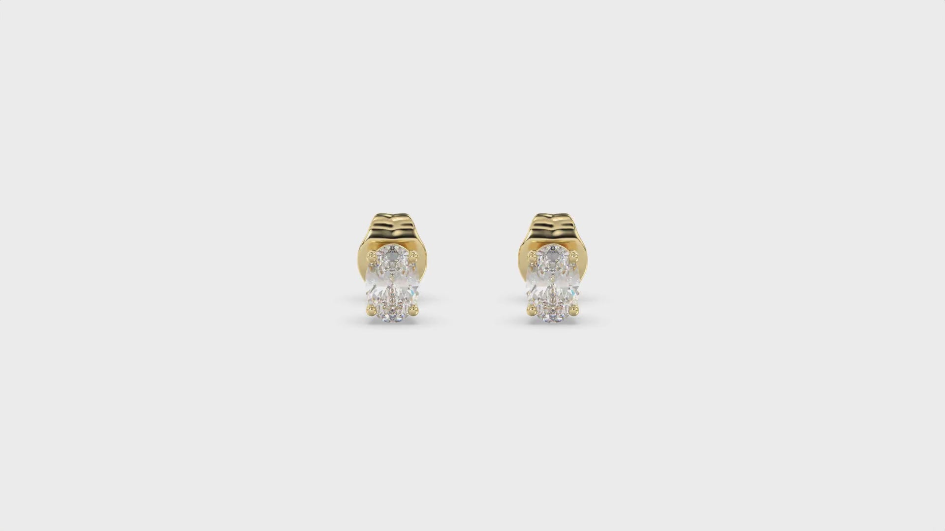 Élan Oval Diamond Studs