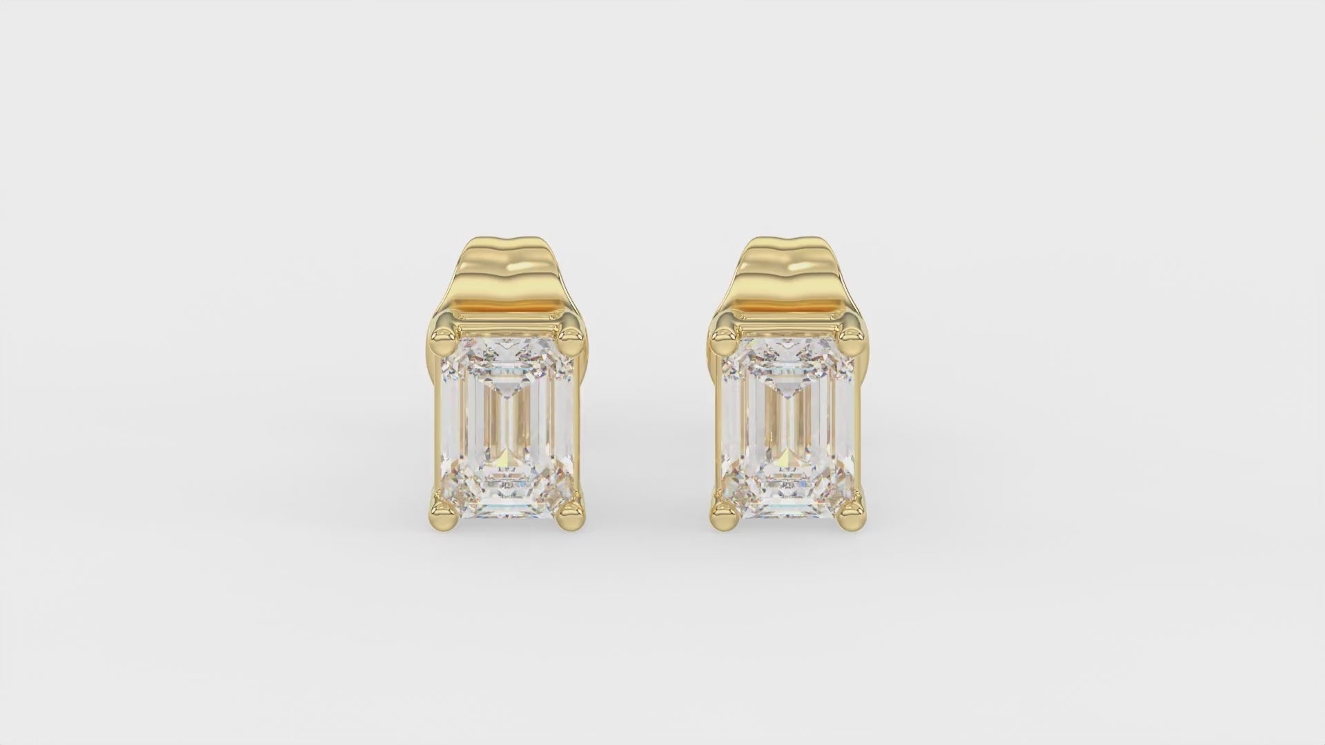 ÉLAN Emerald Diamond Studs
